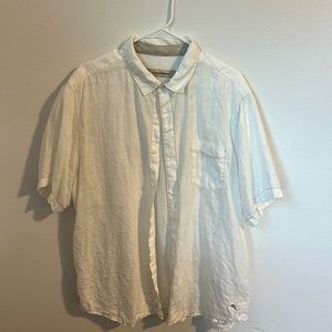 Tommy Bahama white linen shirt in XL